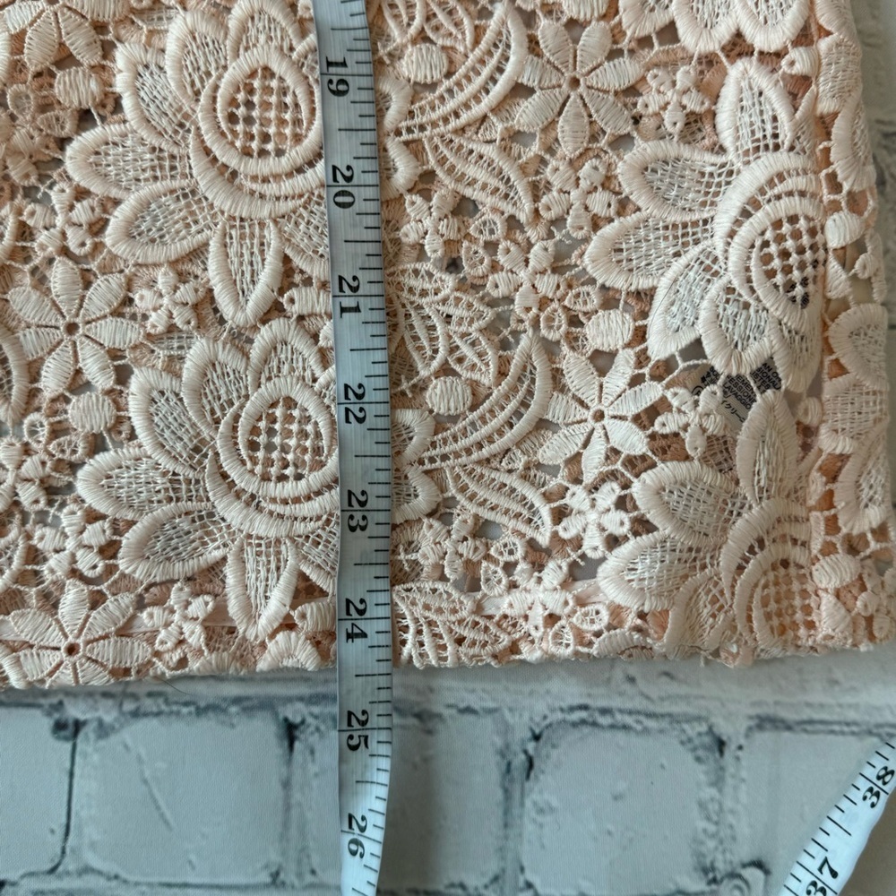 ✅ Rebecca Minkoff lace floral sheer zip up blouse top size L - Picture 6 of 12